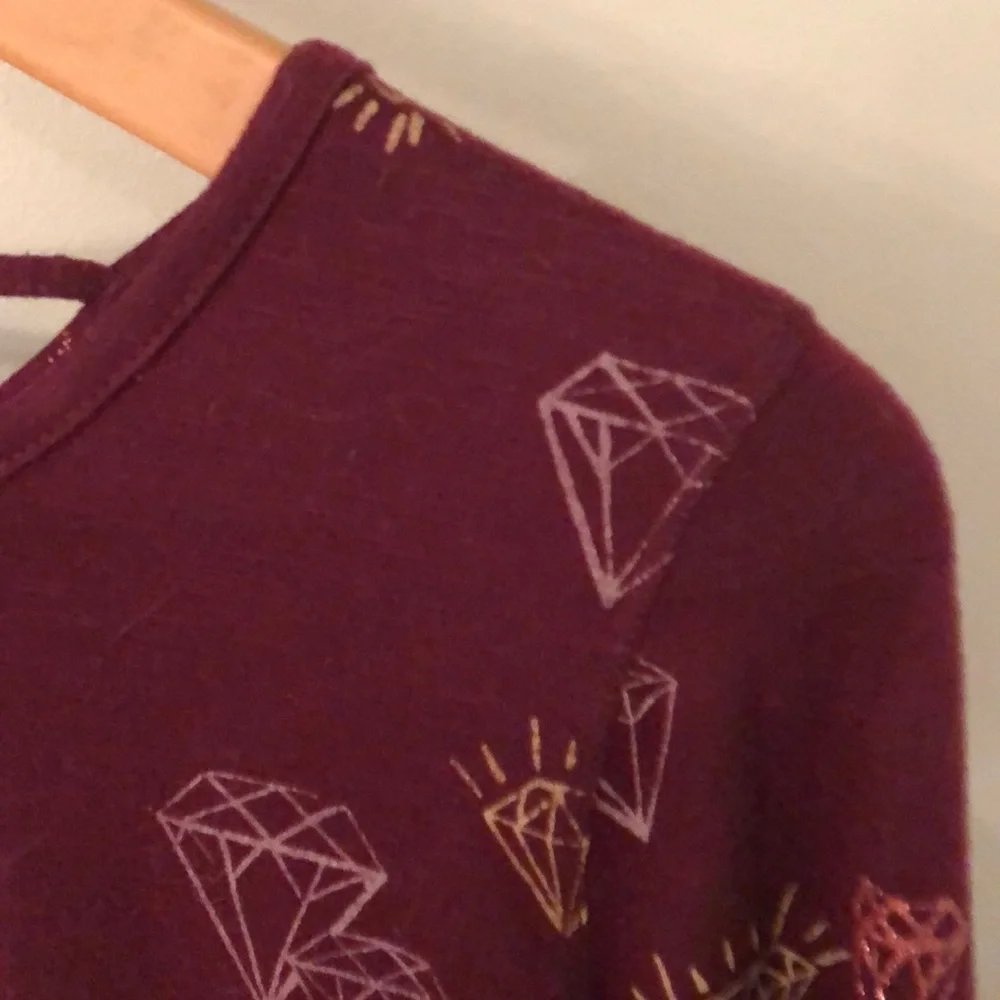 Girls Maroon long sleeve top